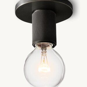 Restoration hardware Utilitaire Socket Flushmount Light Bronze